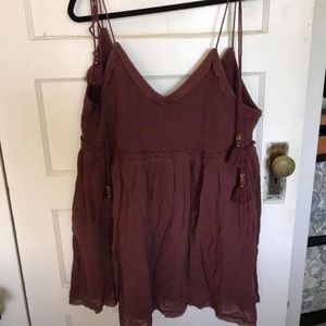 NWT Free People Babydoll Tassel Dress